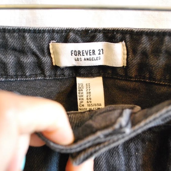 Black High Waisted Wide Leg Cropped Jeans - Picture 4 of 6